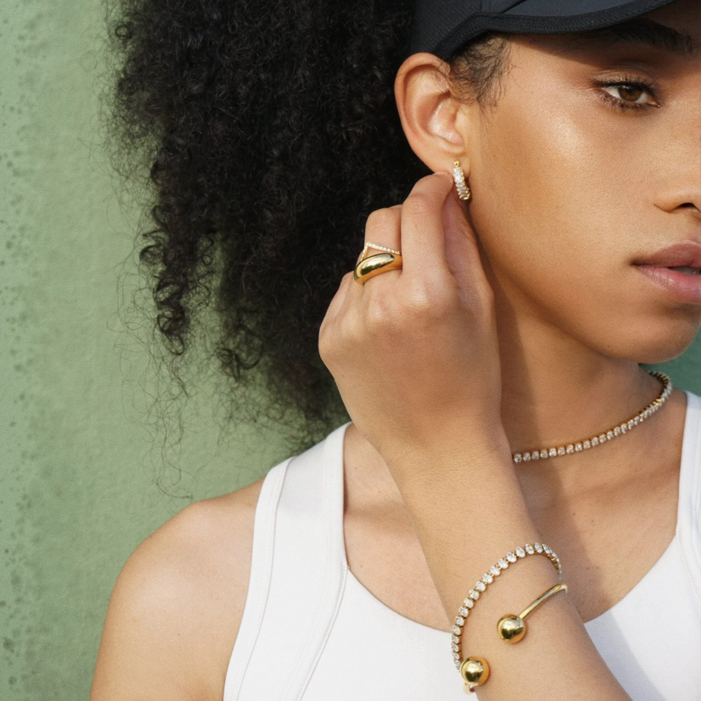 Mylah Oval Tennis Choker Necklace