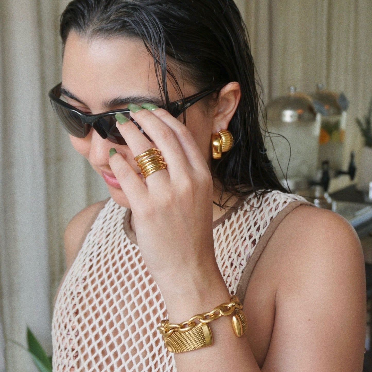 Cosa Medium Hoop Earring