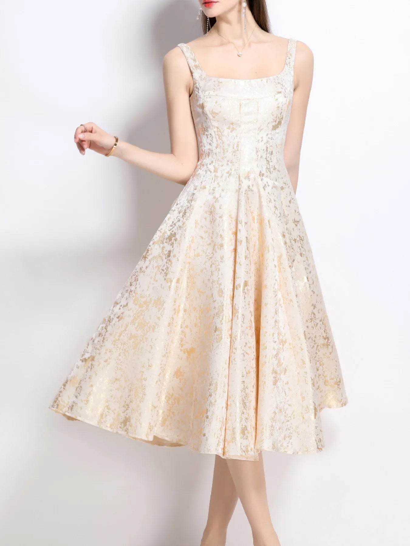 Marigold 50's Midi Dress
