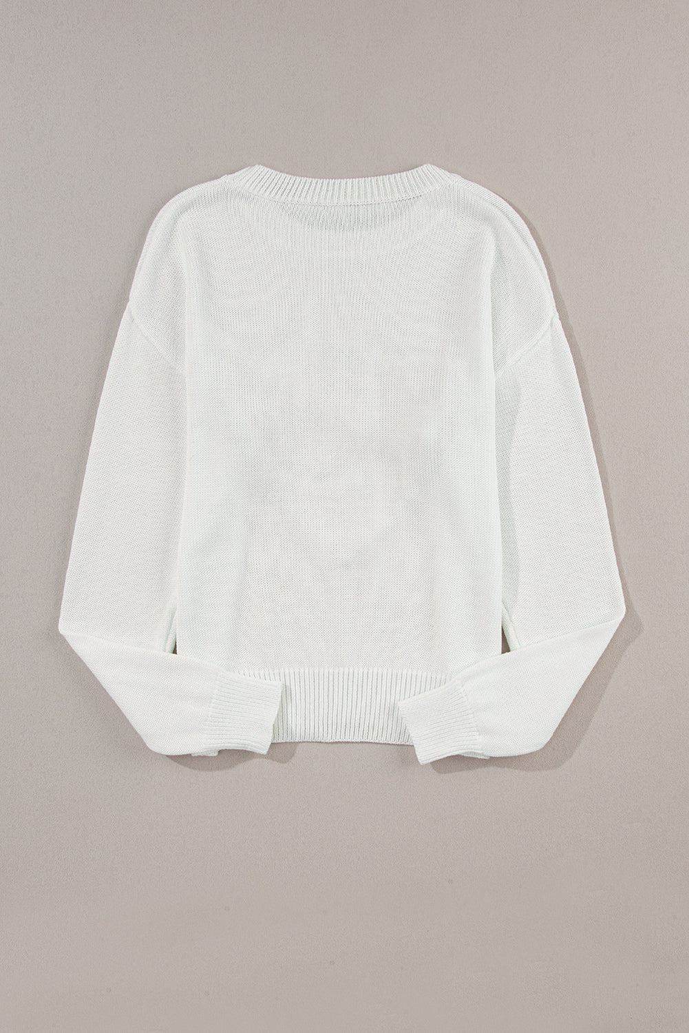 XOXO Round Neck Drop Shoulder Sweater | Poundton | 2 Colors