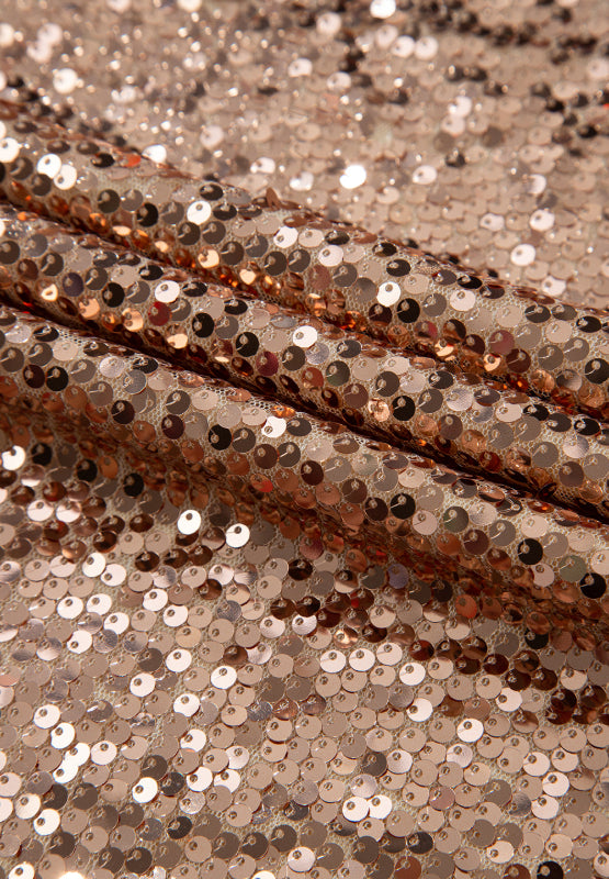 Harper Backless Sequin Mock Neck Long Sleeve Mini Dress | Poundton