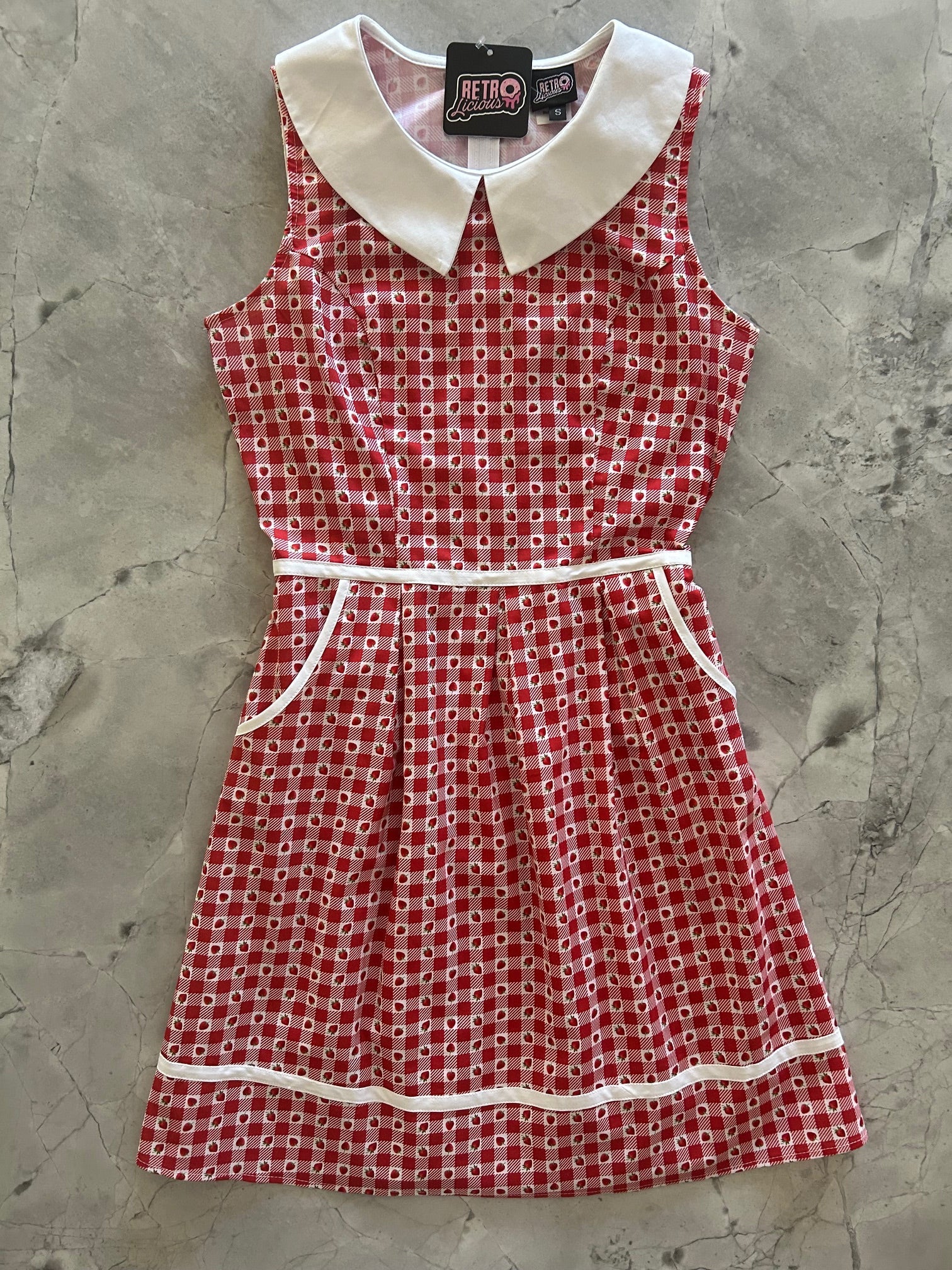 fitted lace wedding dress Pre-order] Strawberry Retro Cafe Japanese Lolita Dress – Belchic main image 0