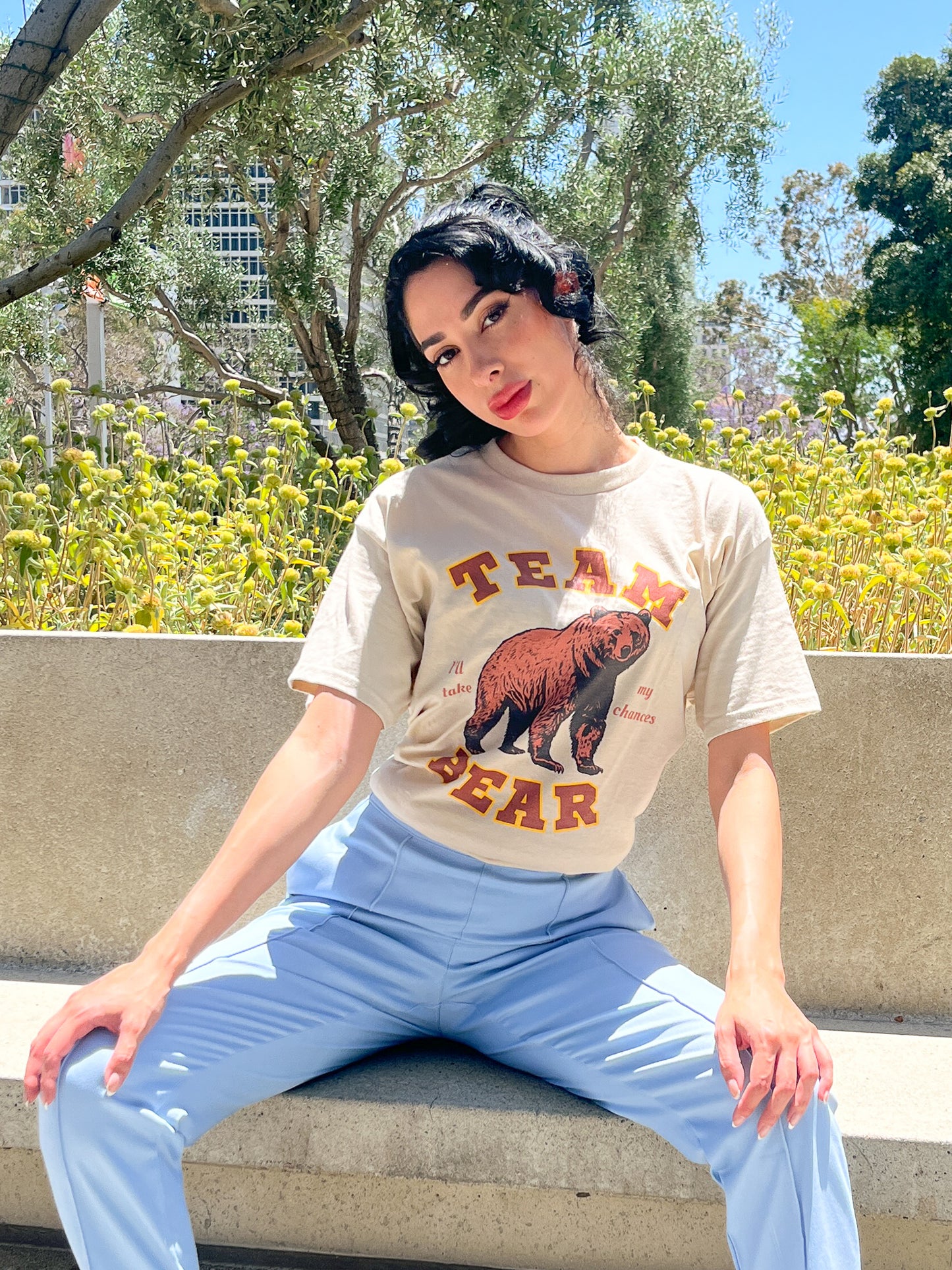 Team Bear - I'll Take My Chances - Bear Graphic Unisex Heavy Cotton T-Shirt | 3 Colors | Hyperbole Design