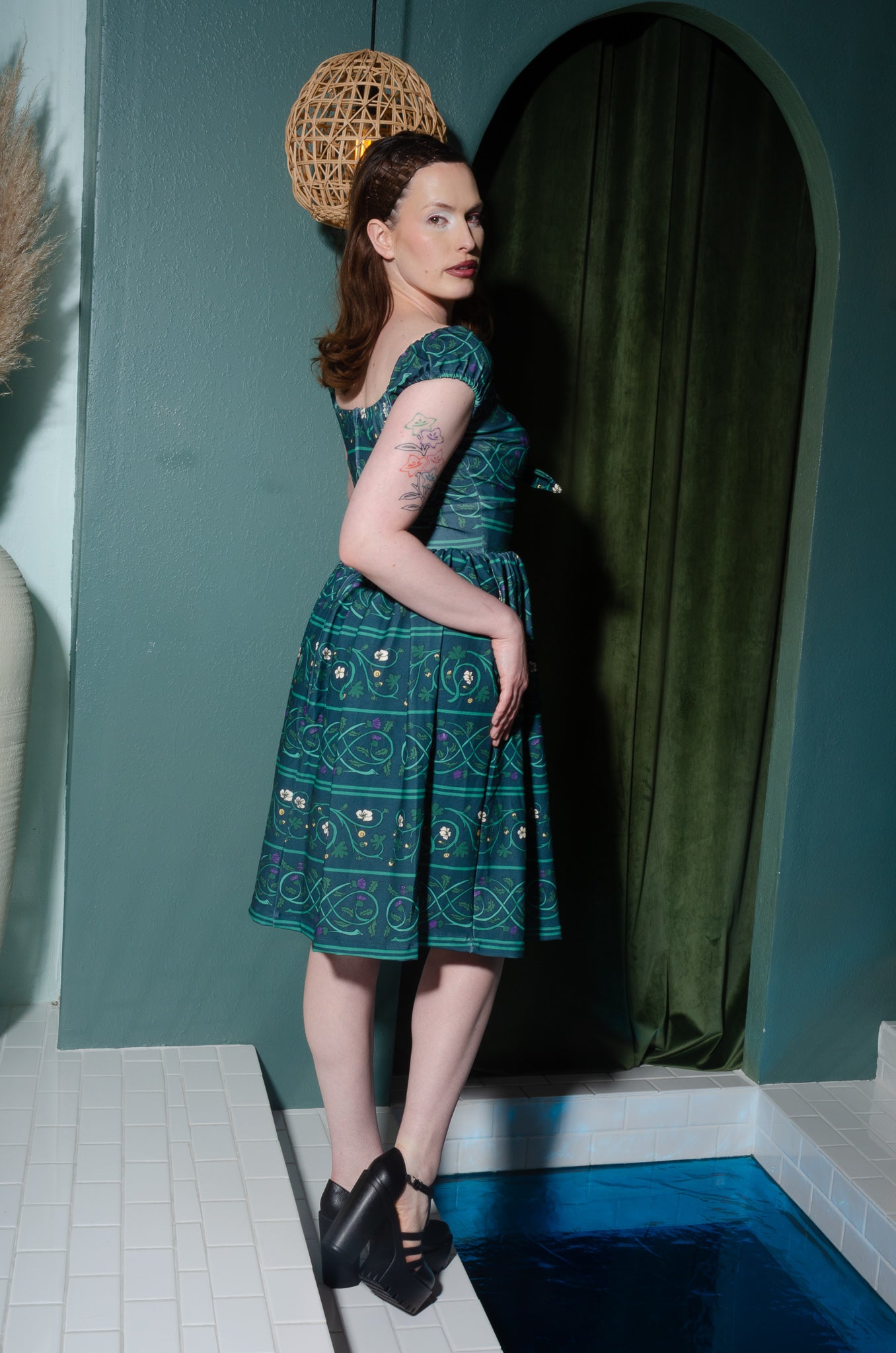 Final Sale - Natalie Dress in Celtic Unity Print | Laura Byrnes & Hope Johnstun