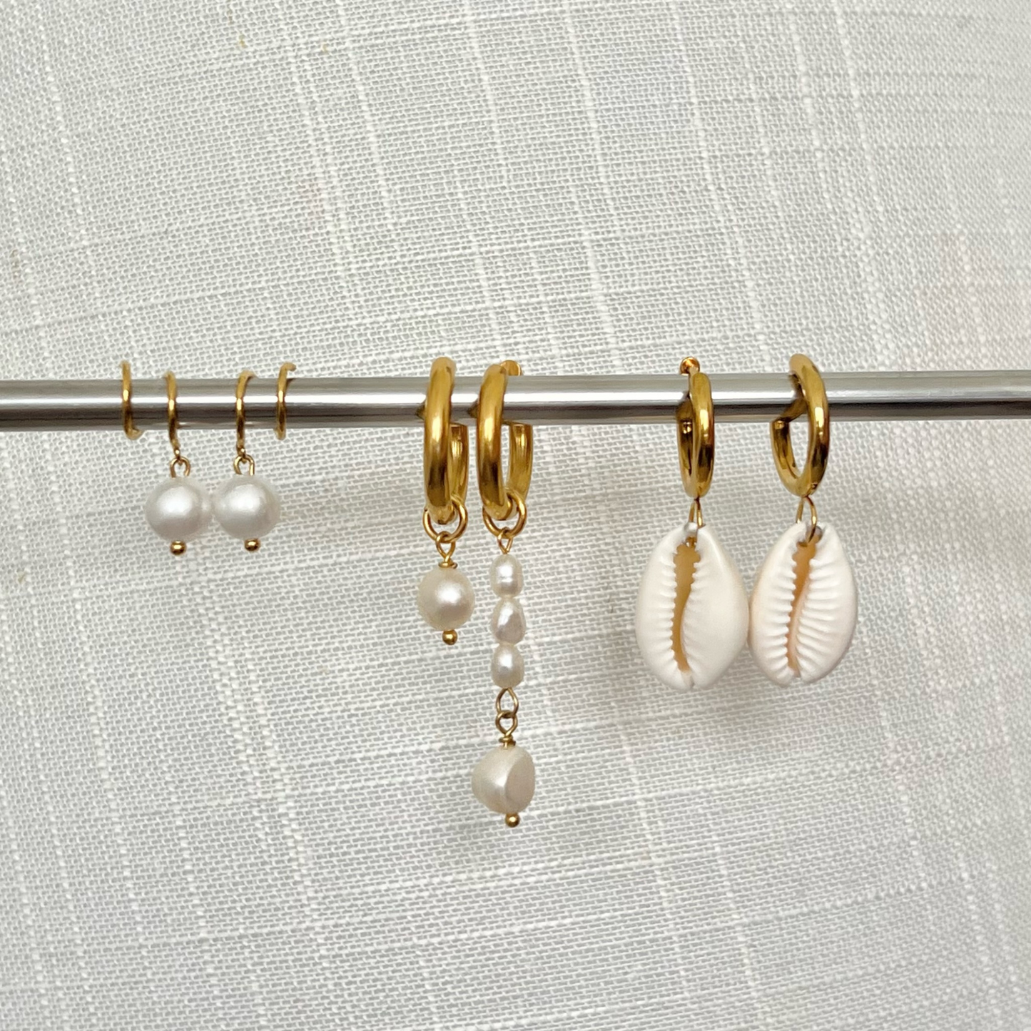 Cove Spiral Pearl Earring
