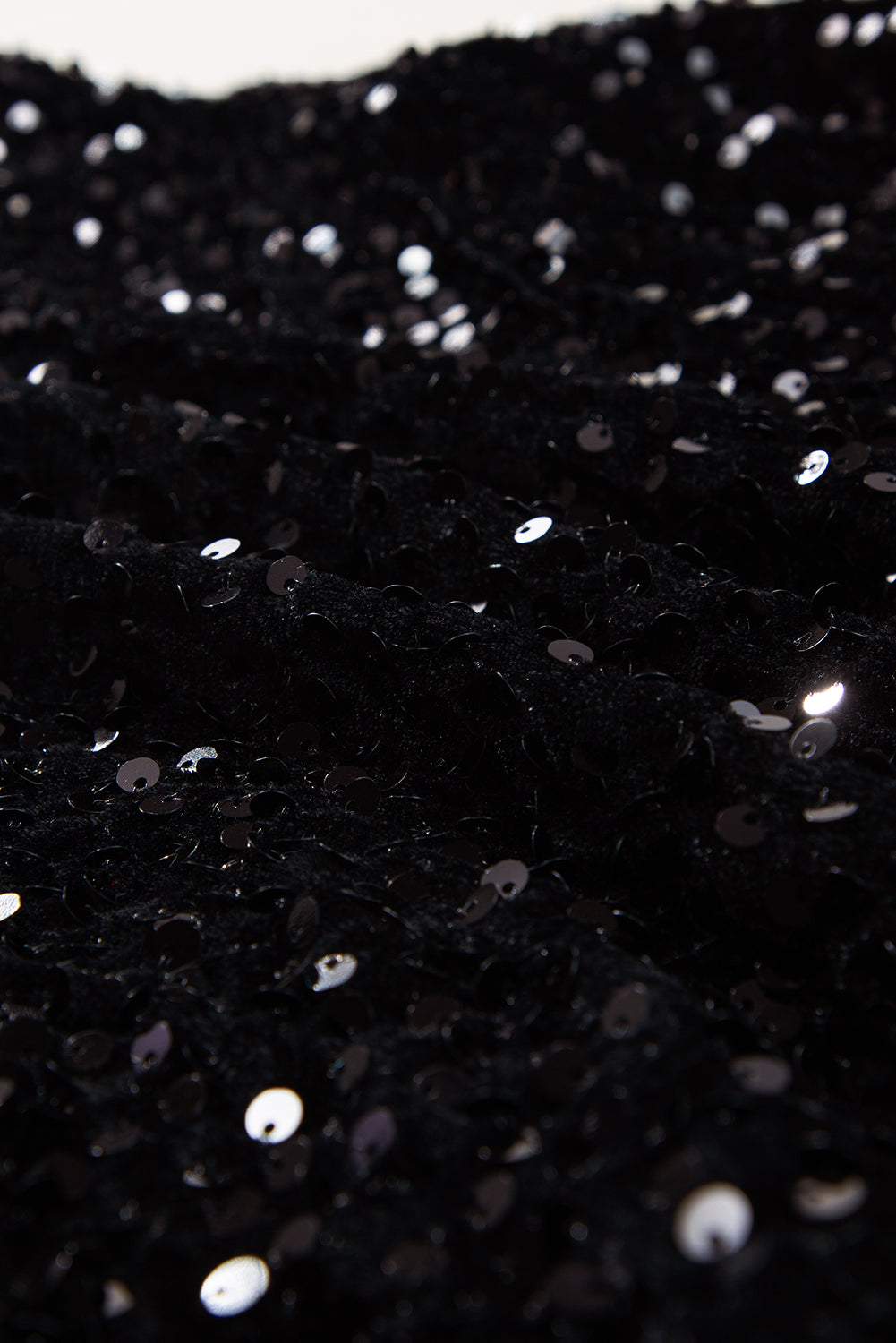 Countdown Black Sequin Long Sleeve Top