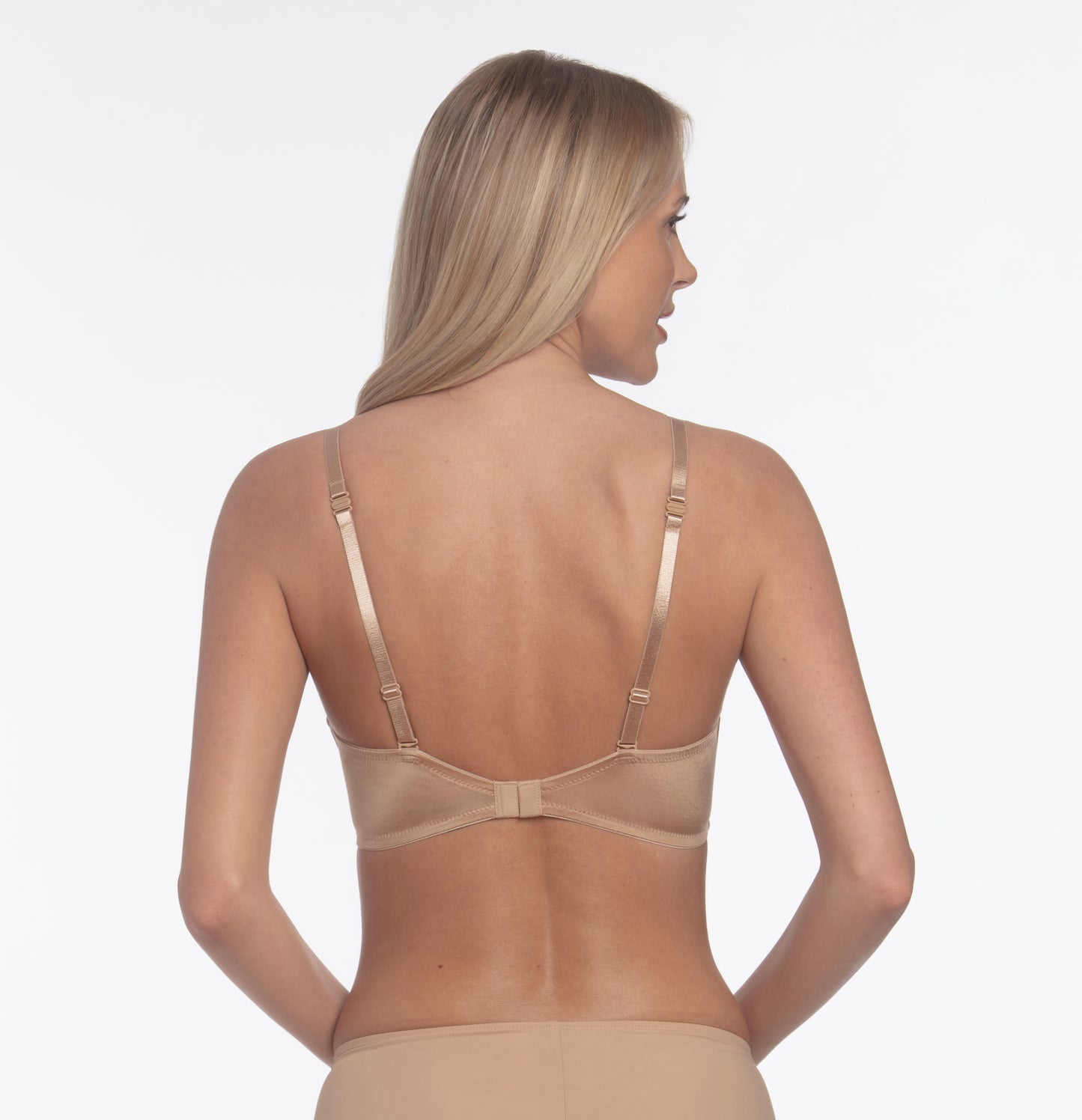 Support System Convertible Plunge Bra in Natural Beige | Pinup Girl Clothing