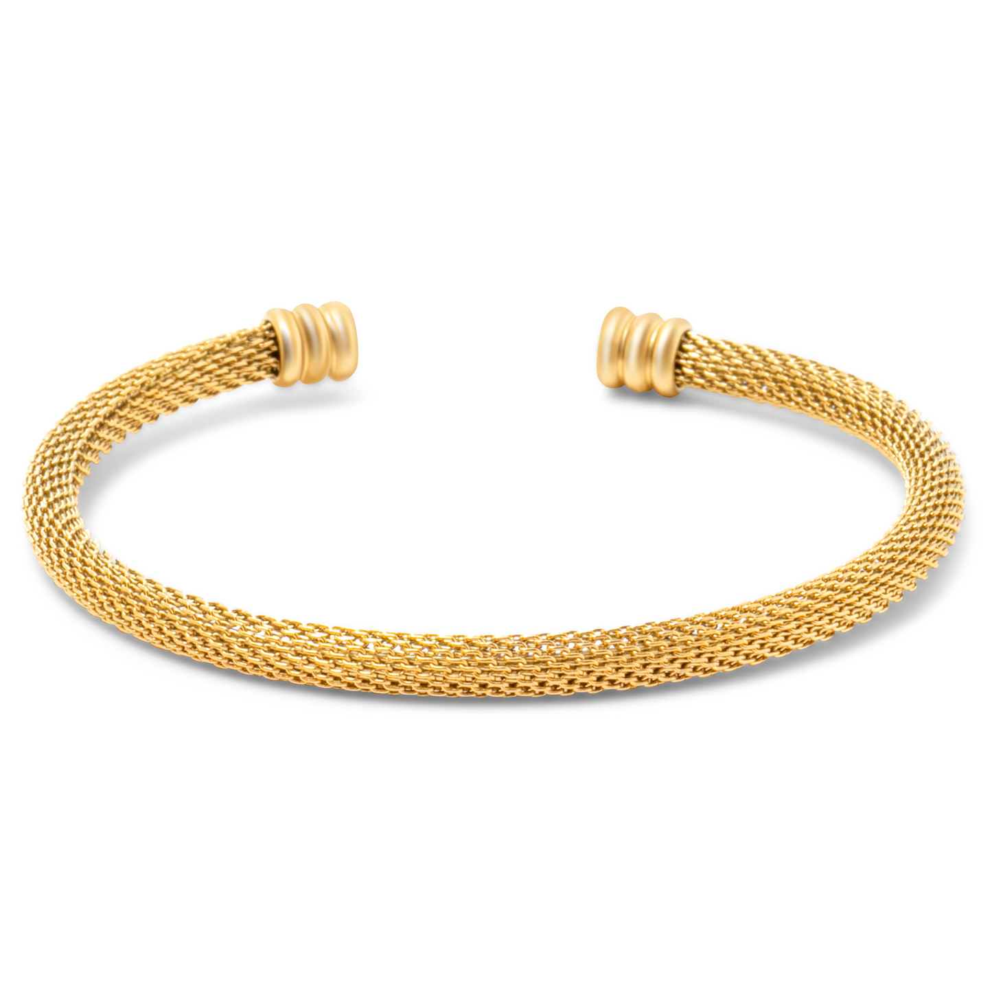 Sinclair Mesh Cuff Bracelet | Gold and Silver | Ellie Vail