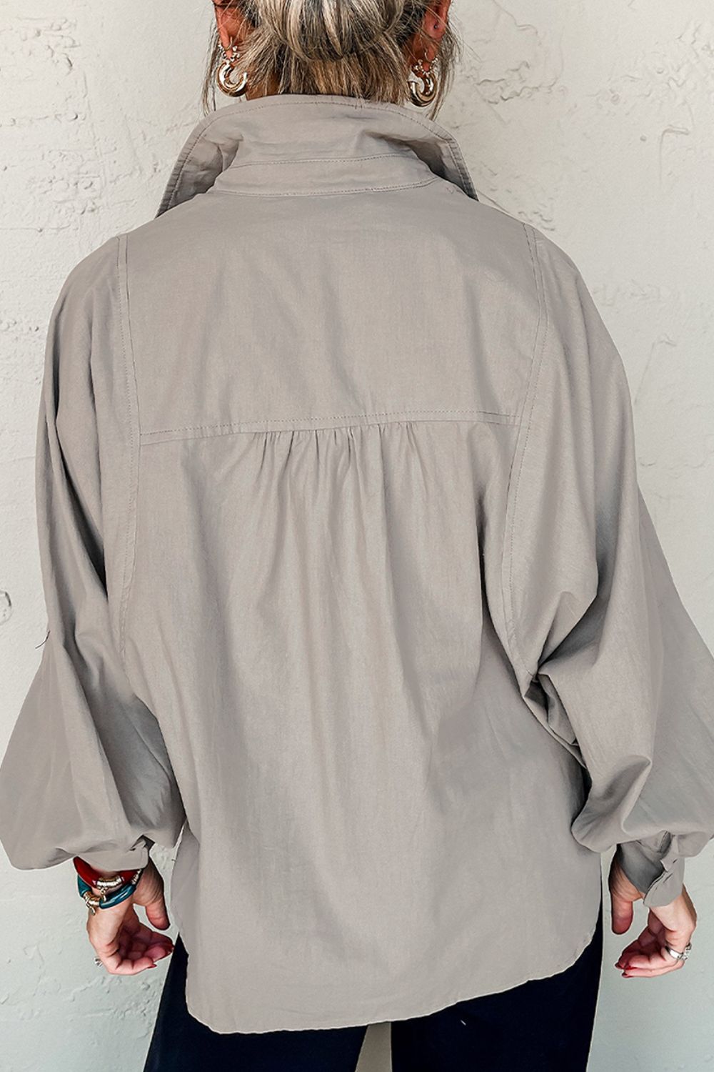 Chloe Oversized Button Down Shirt | Poundton