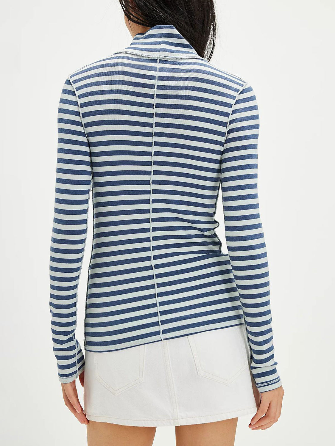 Exposee Striped Turtleneck Long Sleeve | 3 Colors | Poundton