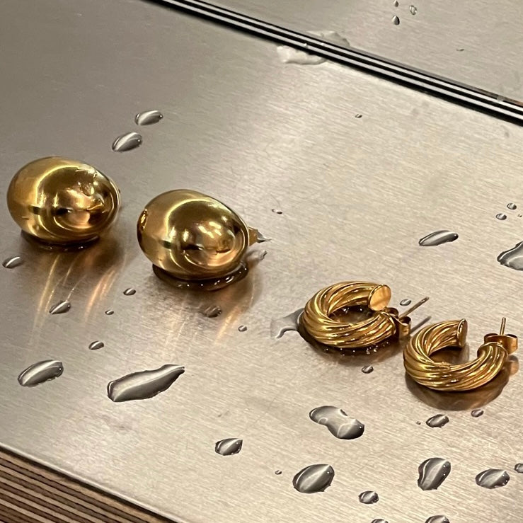 Kane Dome Earring | Gold and Silver