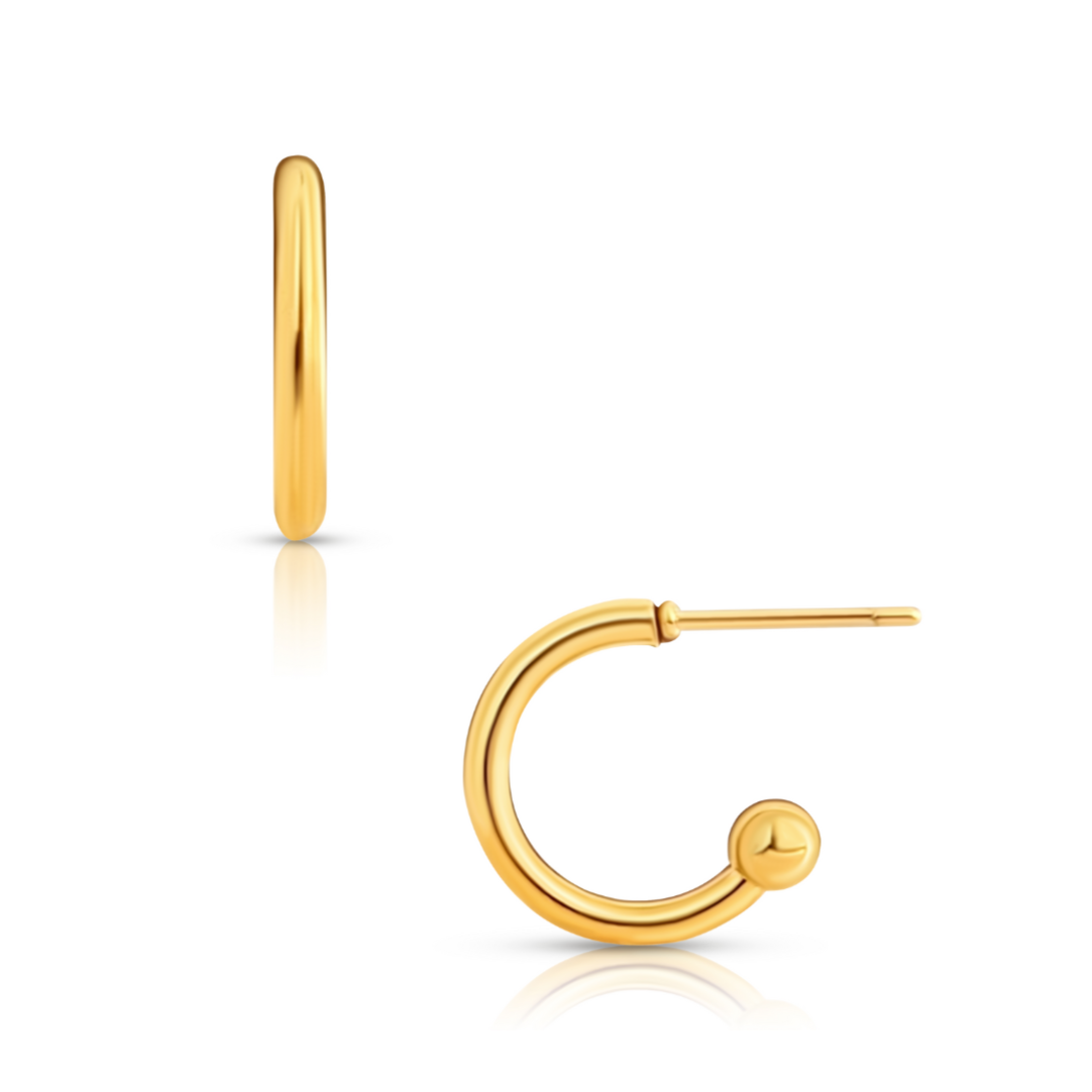 Jocelyn Beaded Mini Hoop Earring