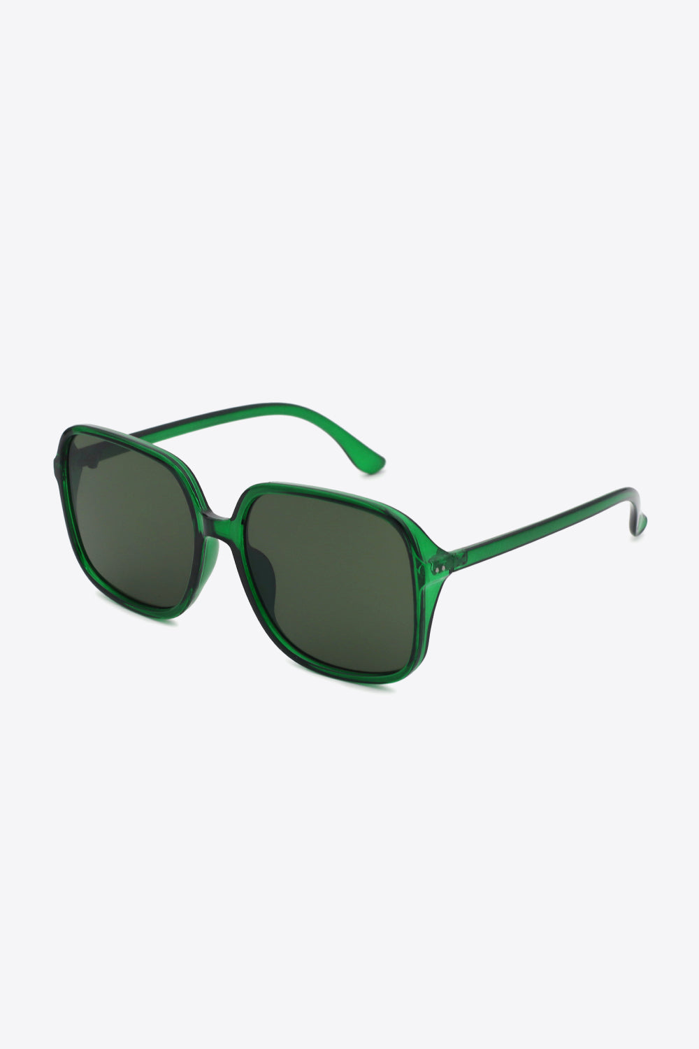 Vibrant Vision Square Frame Sunglasses in Green, Black, Yellow, and Red