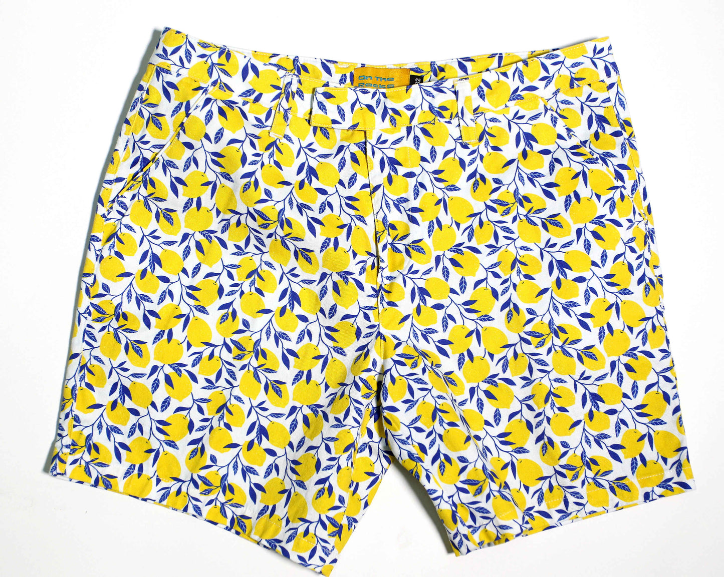The Handsome 7" Men's Shorty-Shorts in Amalfi Lemons Print