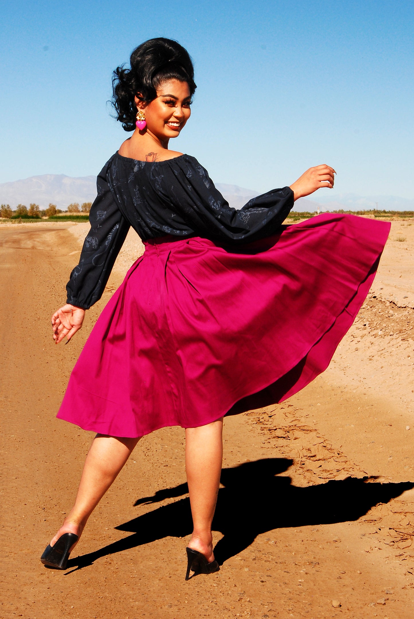 Long Jun Skirt in Baton Rouge Sateen | Laura Byrnes