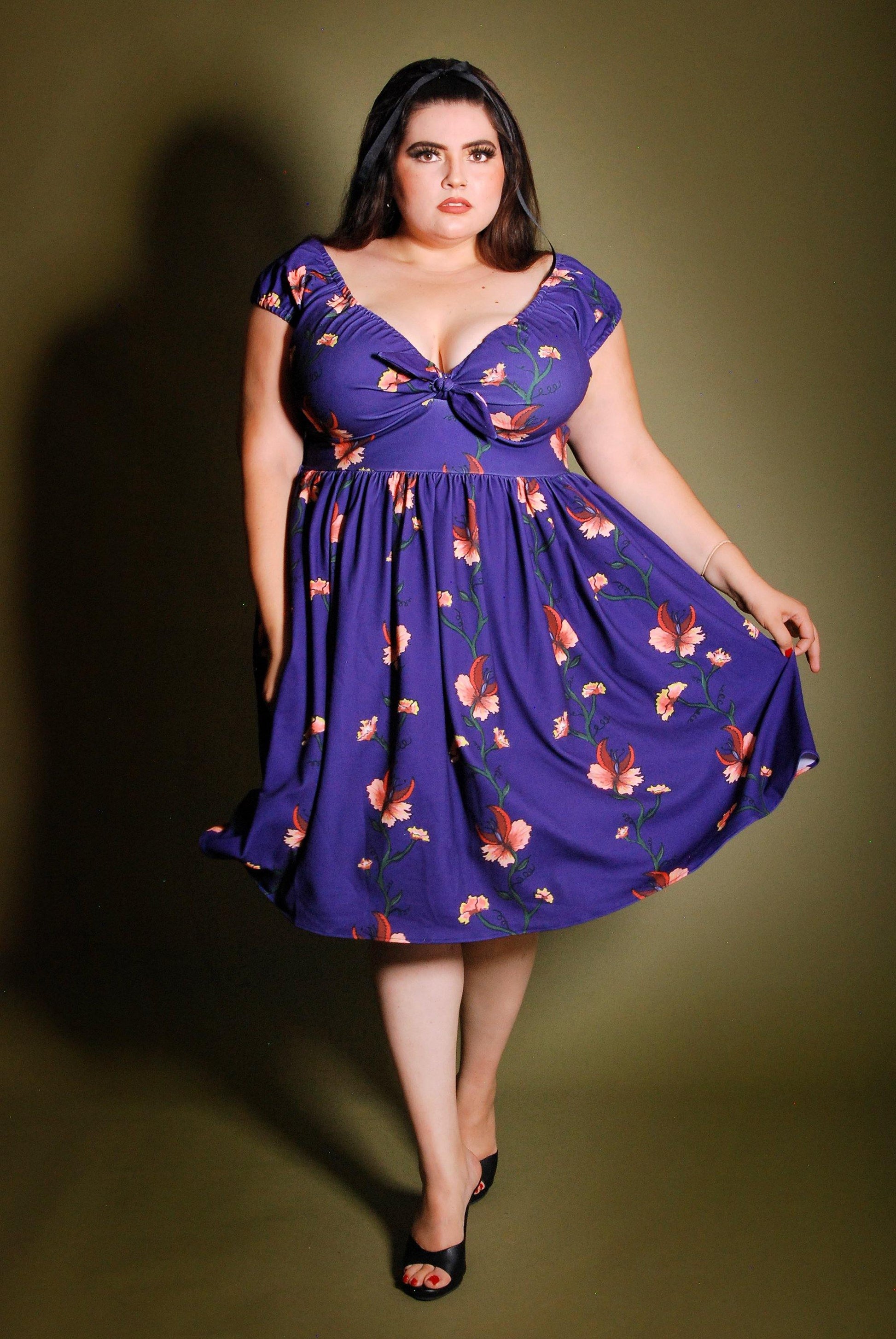 Natalie Dress in ManTrap Print | Laura Byrnes & Hope Johnstun - pinupgirlclothing.com