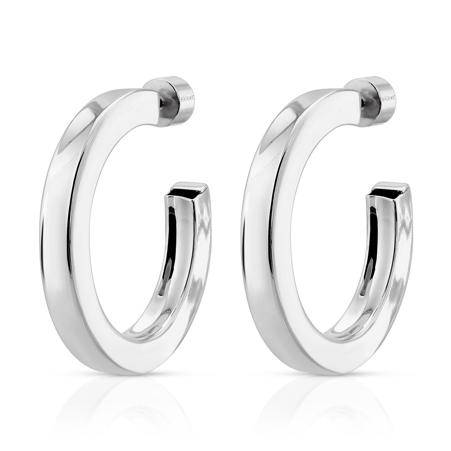 Baby Alexis Hoop Earrings | 10K Gold or Silver Plated | Eklexic