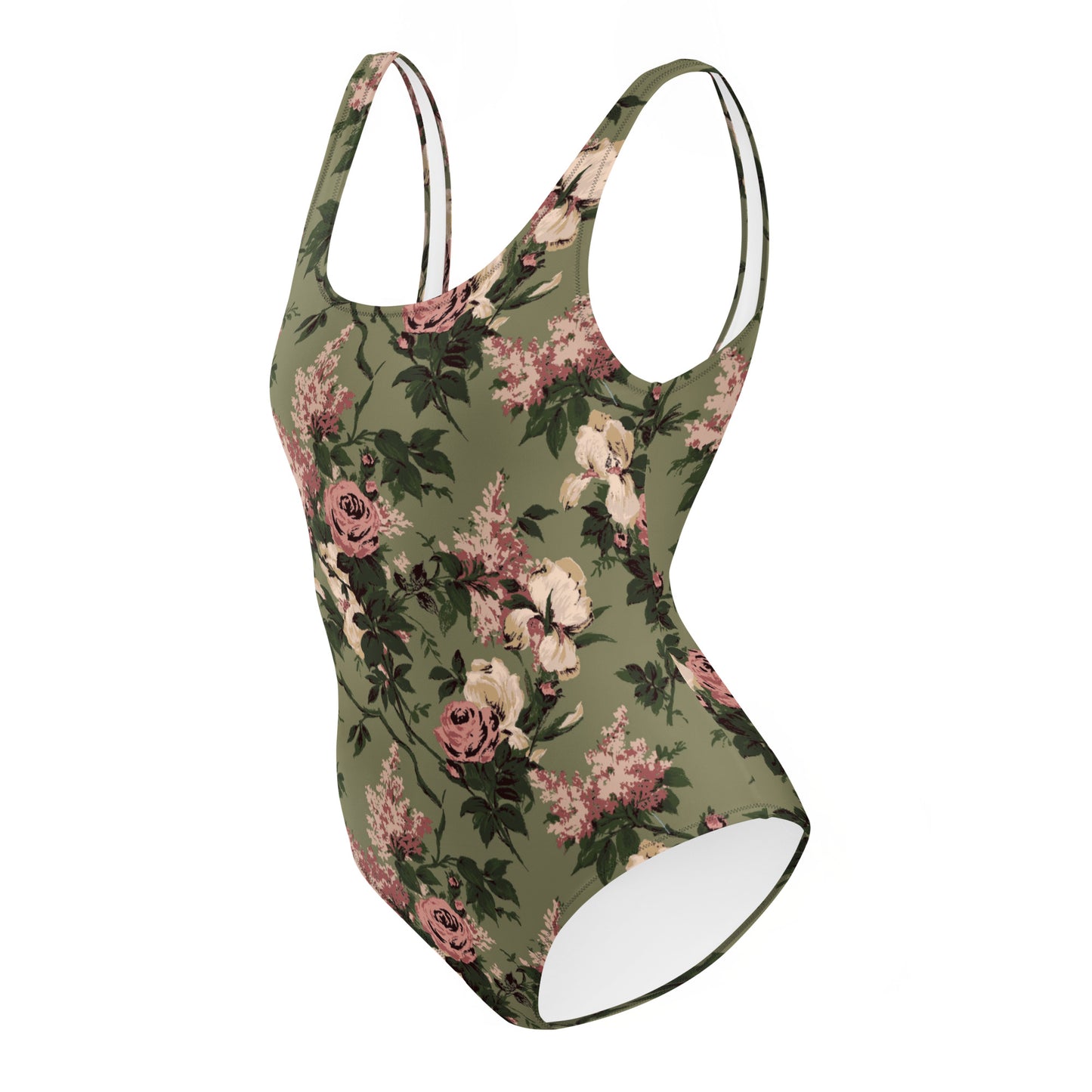 Rory Green Caledonia Bella Roses One-Piece Swimsuit | Pinup Couture Swim