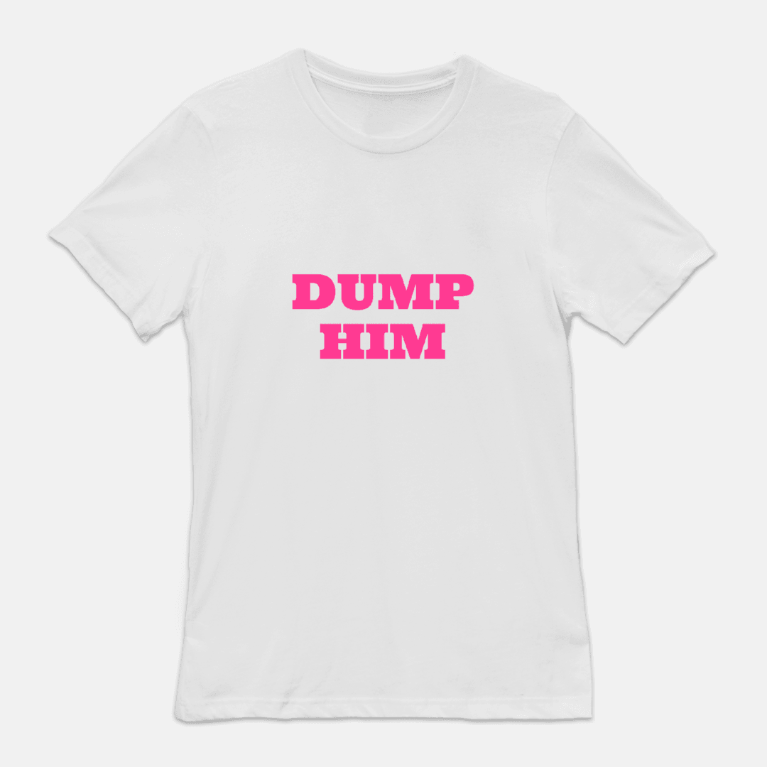 Dump Him Tee on White | Pinup Girl Clothing - pinupgirlclothing.com