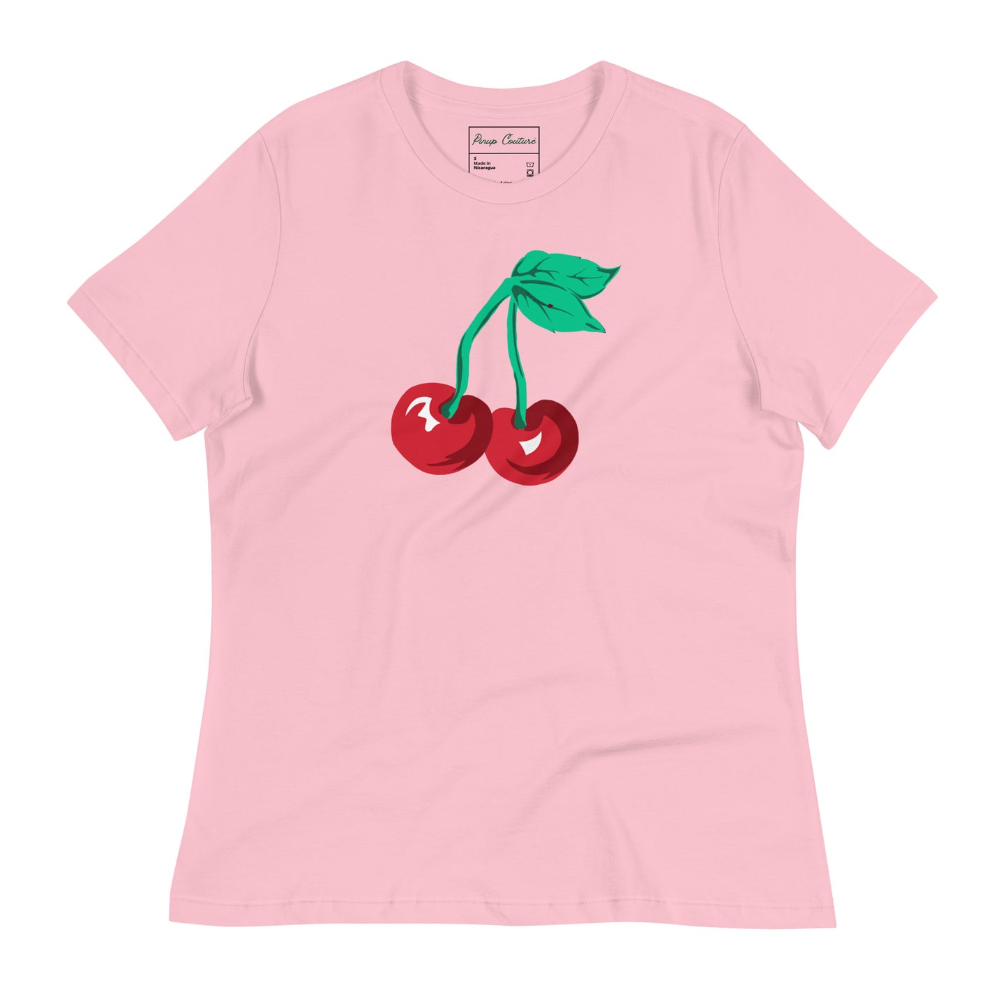 Vintage Cherry Graphic Women's Short Sleeve T-Shirt | 7 Colors | Pinup Couture