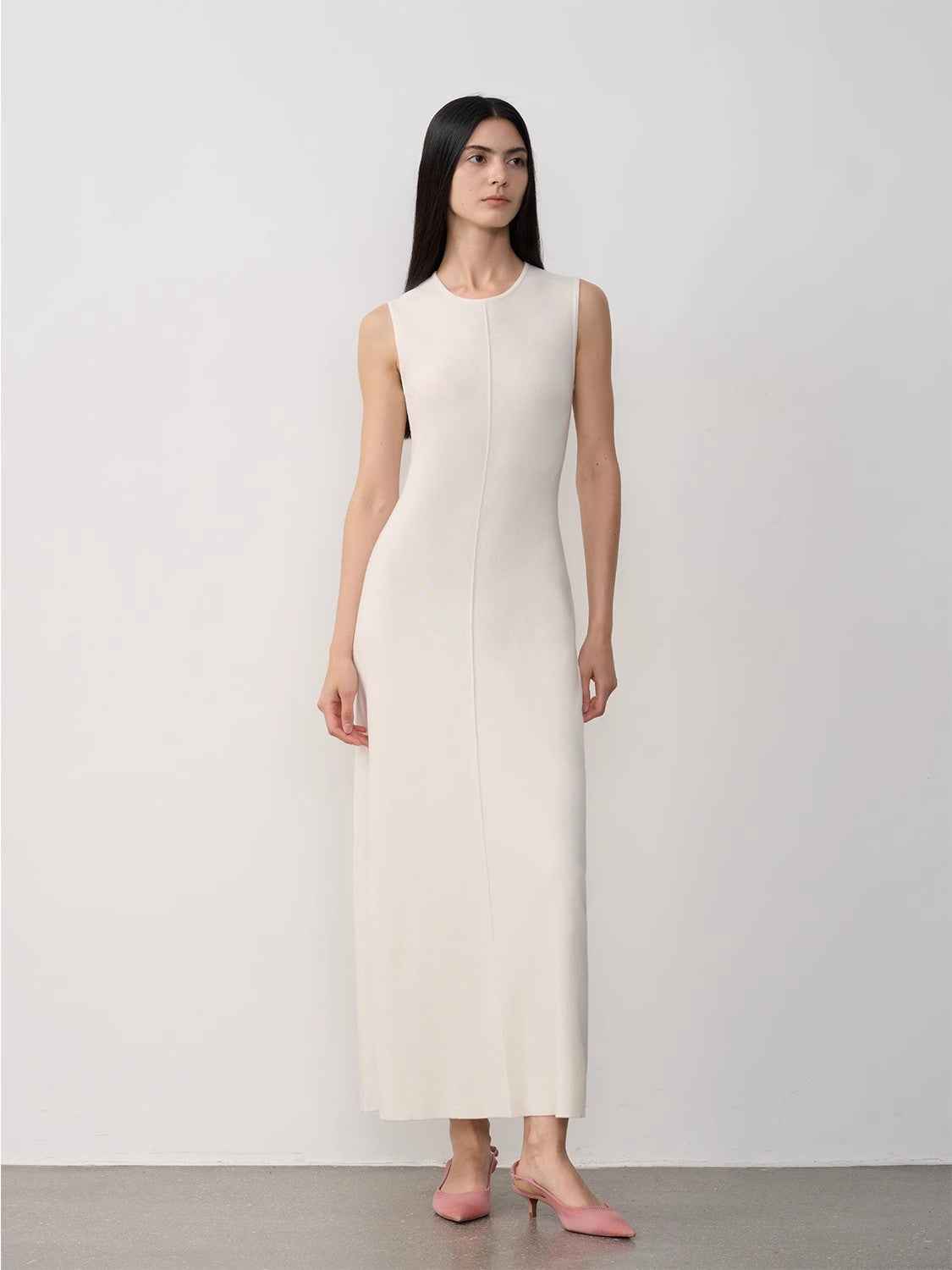 Fireladyfur Island Letters Merino Wool Knit Maxi Dress | 3 Colors