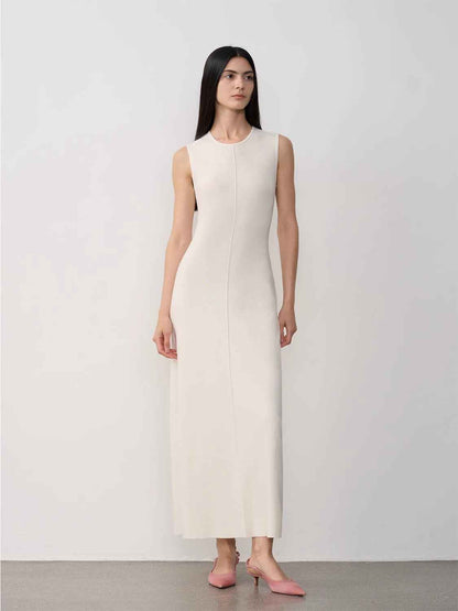 Fireladyfur Island Letters Merino Wool Knit Maxi Dress | 3 Colors