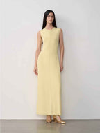 Island Letters Merino Wool Knit Maxi Dress | 2 Colors