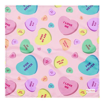 Cyndi Sweetheart Scatter Print Bandana