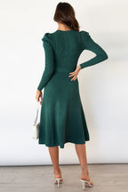 Daniela Round Neck Long Sleeve Tie Waist Sweater Dress | 5 Colors