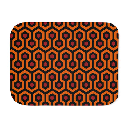 Ultra Fuzz Hotel Hexagon Sherpa Blanket — Reversible Two‑Tone Cozy Throw | Pinup Couture