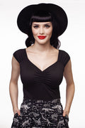 Isabel Top in Black | Retrolicious