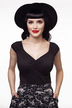Isabel Top in Black | Retrolicious