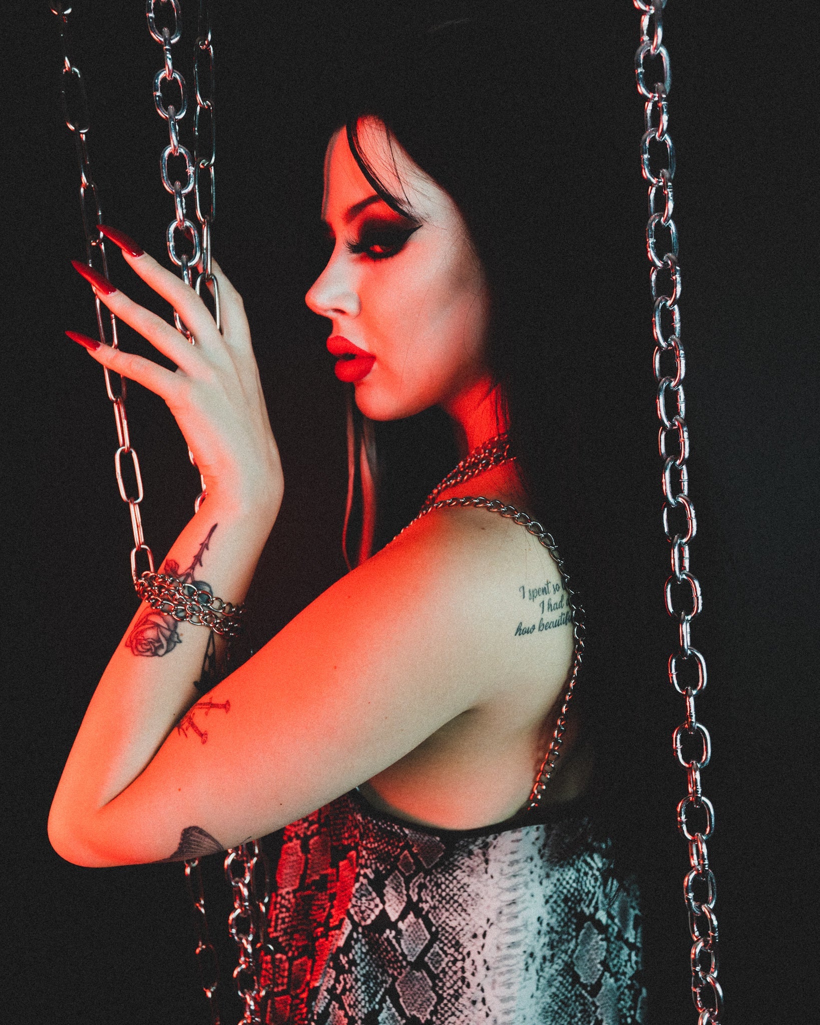 Evil Things silver tiered chain bracelet by The Pretty Cult