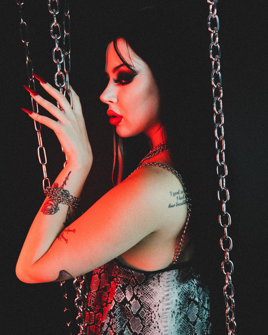 Evil Things silver tiered chain bracelet by The Pretty Cult