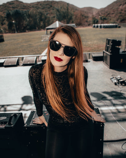 Shadows burnout velvet top in black leopard, a Kittie collaboration