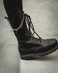 Winter Moon silver boot charm chain by The Pretty Cult