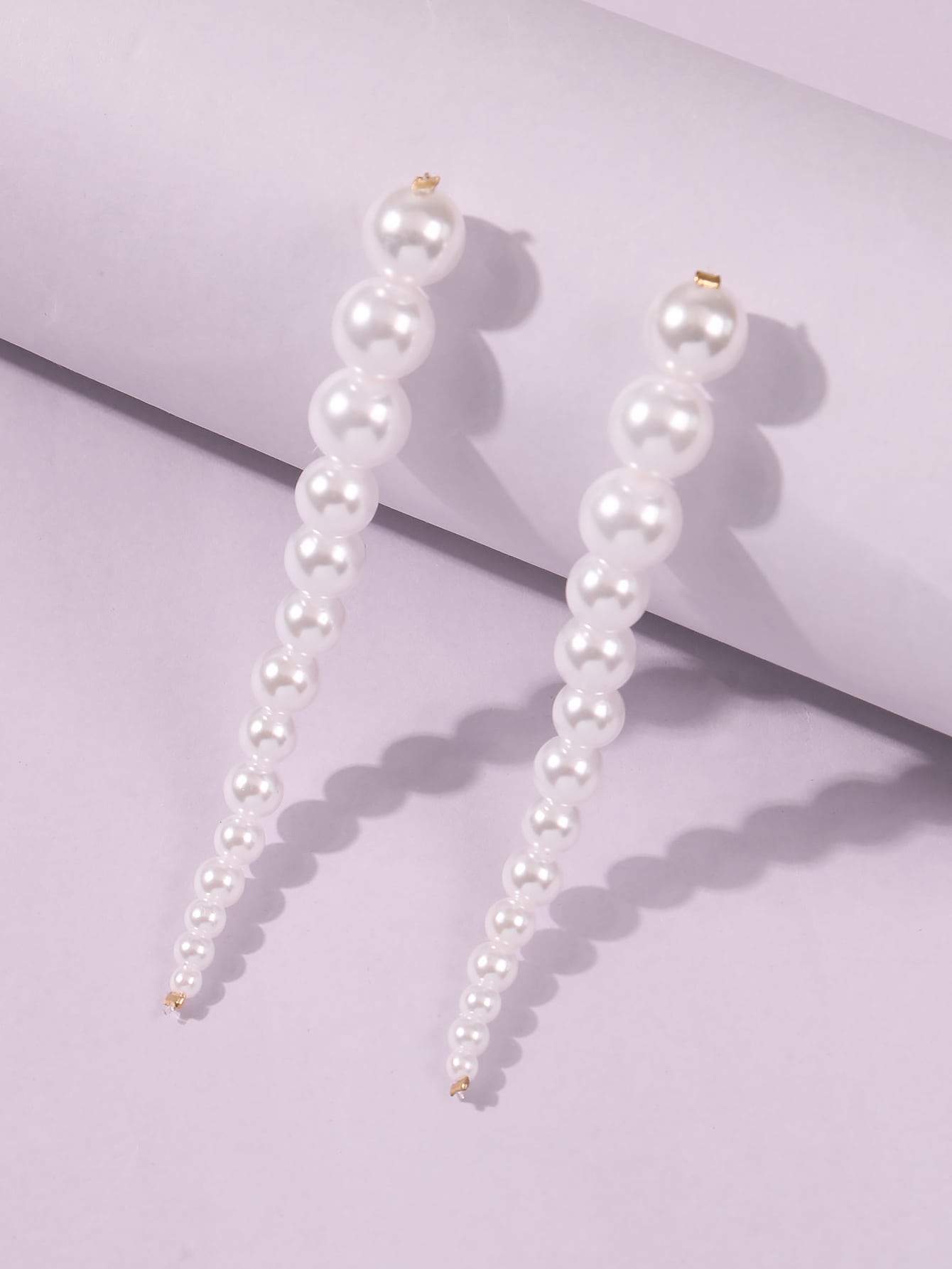 Faux Pearl Drop Earrings
