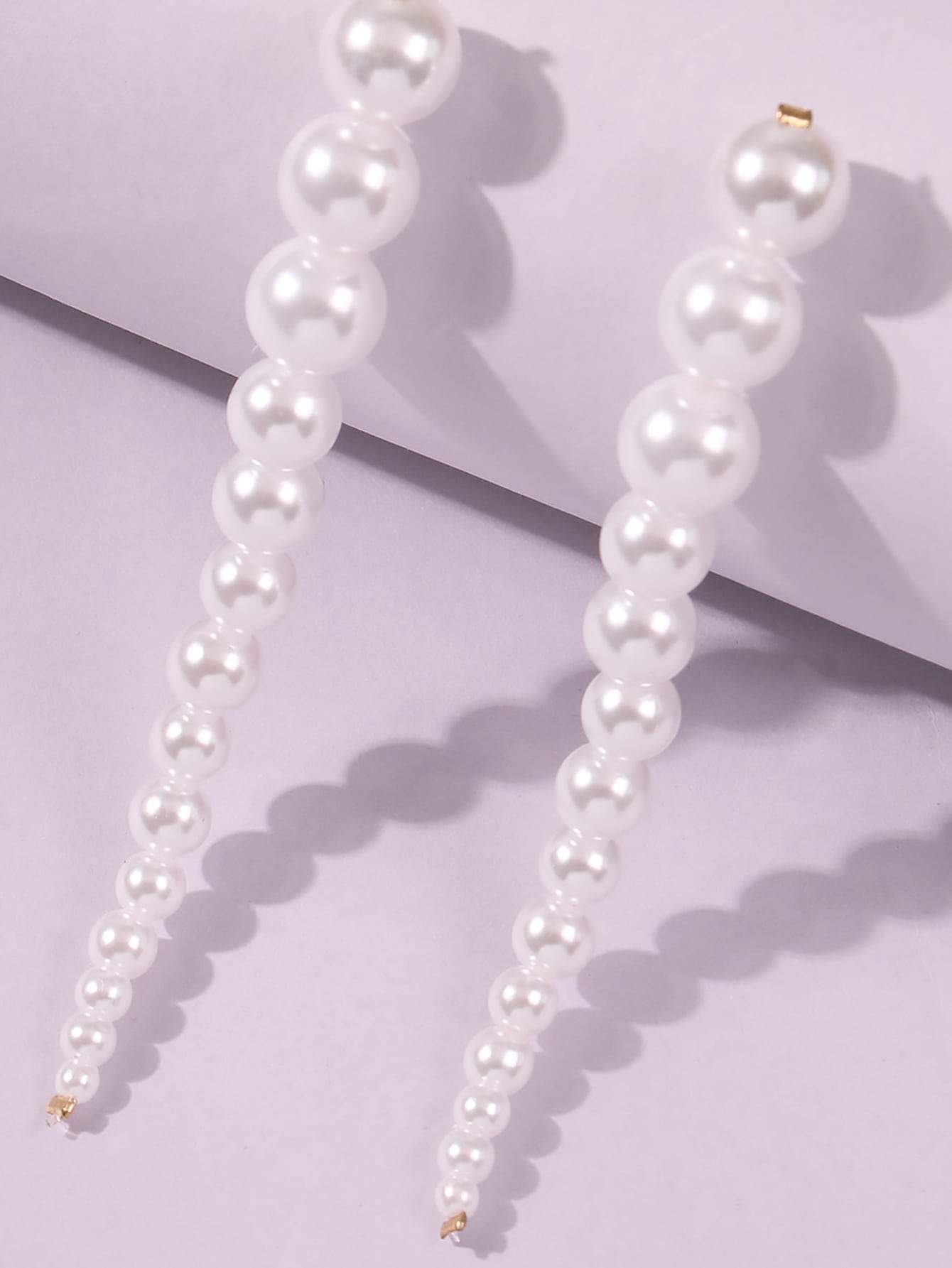 Faux Pearl Drop Earrings
