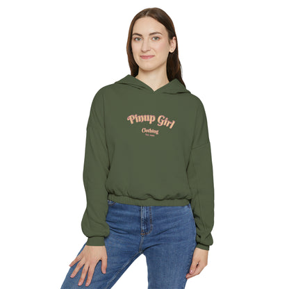 Pinup Girl Clothing Logo Women's Cropped Hoodie | 3 Colors | Pinup Couture