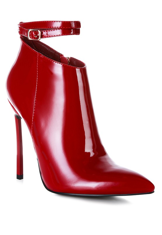Elegance Ankle Boots in Red | Hannahs