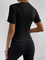 Capri draped short-sleeve top by Pinup Girl Clothing