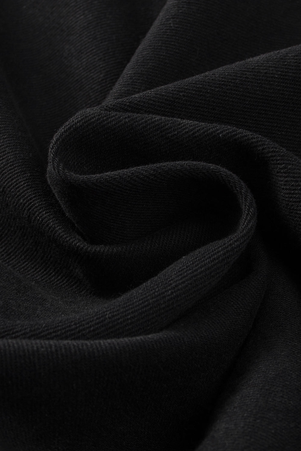 Rare Tour Raw Hem Denim Jacket with Black Sequin Sleeves