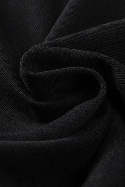 Rare Tour Raw Hem Denim Jacket with Black Sequin Sleeves