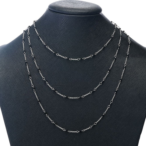"Elements" Black Onyx Station Choice of Length Necklace