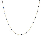 Cameo Italiano "Elements" Black Onyx Station Choice of Length Necklace