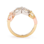 Brilliante Tri-Color 1.00 DEW Simulated Diamond Flower Ring