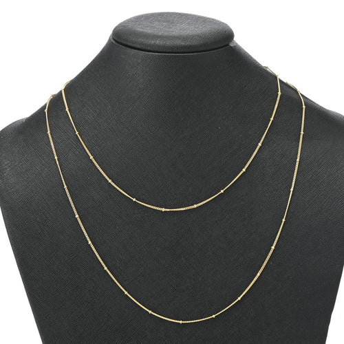 14K Gold or Platinum Plated Choice of Length Signature Chain