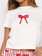 Giovanna Printed Round Neck Short Sleeve Top and Drawstring Shorts Set | 5 Colors