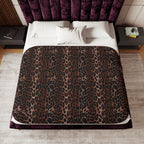 Ultra Fuzz OG Leopard Print Sherpa Blanket ��� Reversible Two���Tone Cozy Throw
