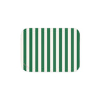 Ultra Fuzz Green and White Mark Stripe Print Sherpa Blanket ��� Reversible Two���Tone Cozy Throw